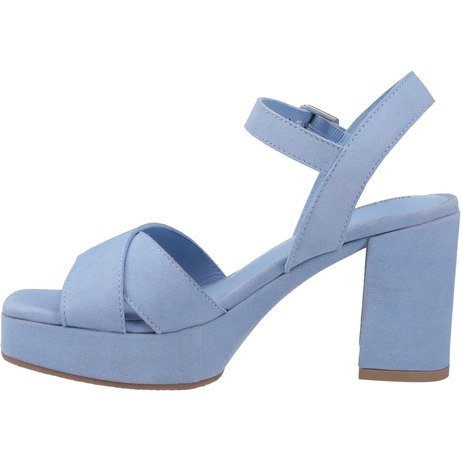 Hush Puppies Ophelia Sandales Bleues Pour Femmes En Suède