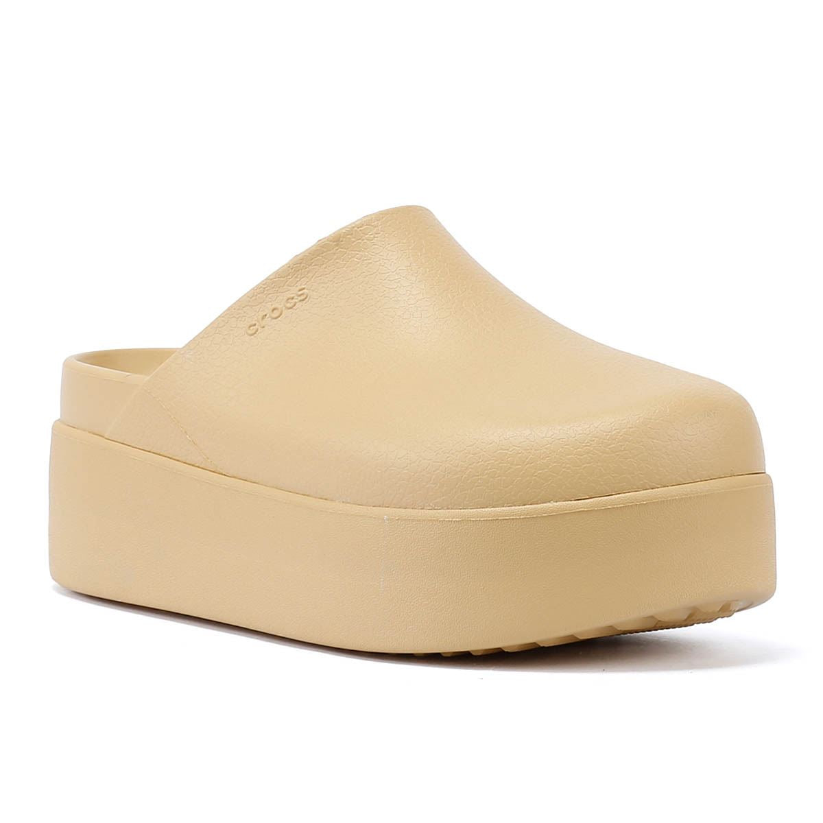 Crocs Dylan Platform Sabots Pour Femmes En Couleur Blé