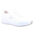 Skechers Workwear Squad SR Myton Baskets De Sécurité Blanches Pour Hommes En Textile
