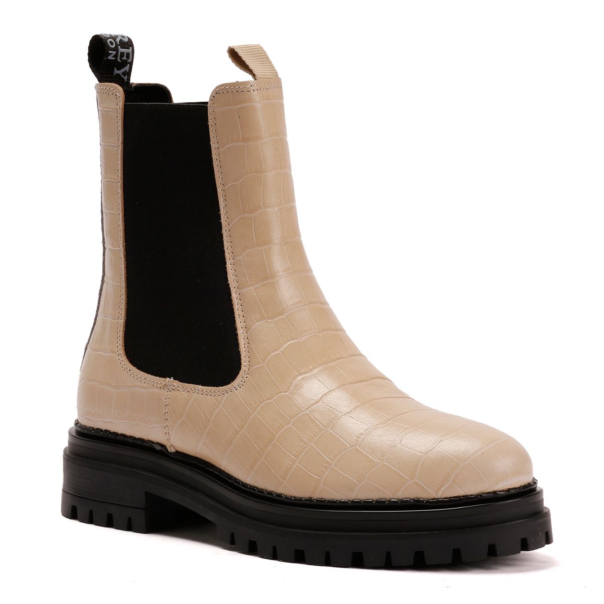 Osprey London The Huckleberry Bottes Blanches En Cuir Pour Femmes