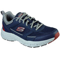 Skechers Oak Canyon Verketta Baskets Pour Hommes En Cuir Bleu Marine/Gris