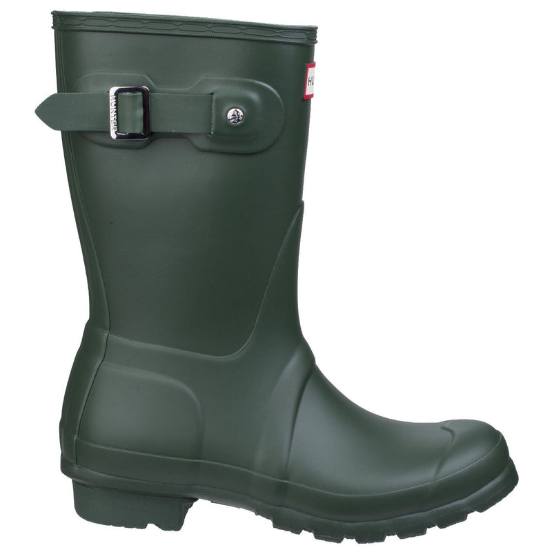 Hunter Original Short Bottes De Pluie En Caoutchouc Pour Femmes De Couleur Verte