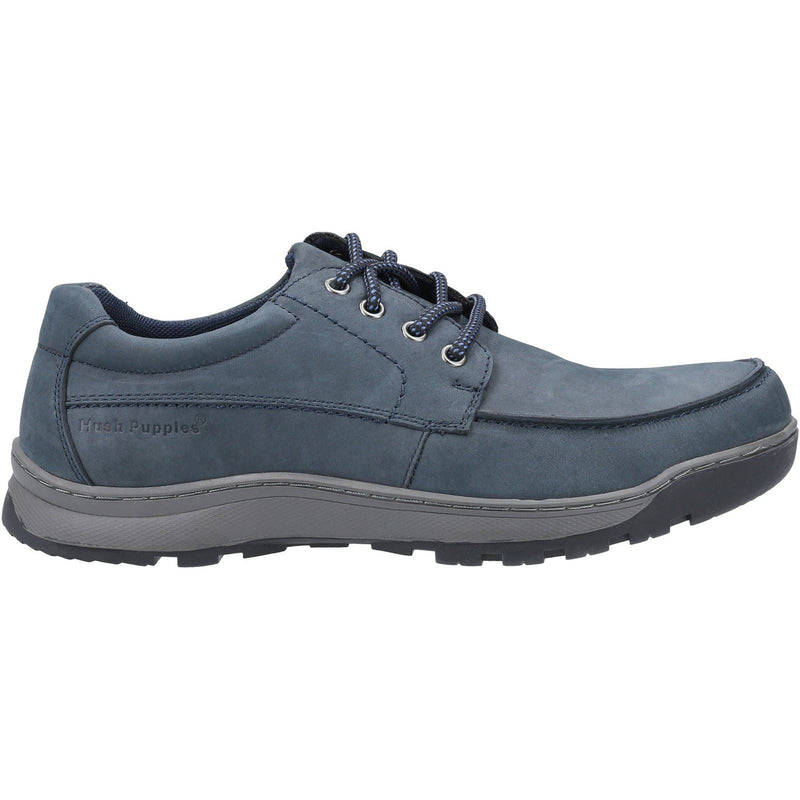 Hush Puppies Tucker Chaussures En Daim Bleu Marine À Lacets Pour Hommes