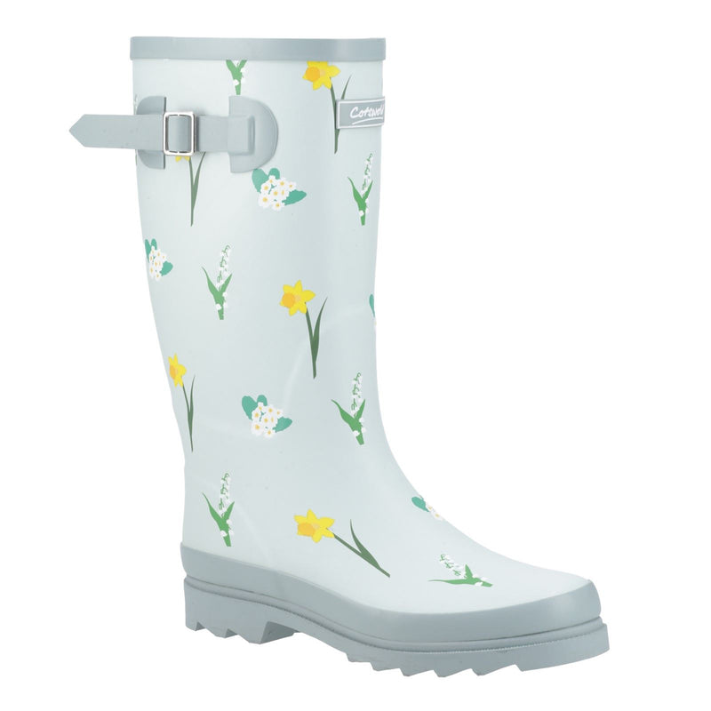 Cotswold Wildflower Tall Bottes En Caoutchouc Pour Femmes Couleur Menthe