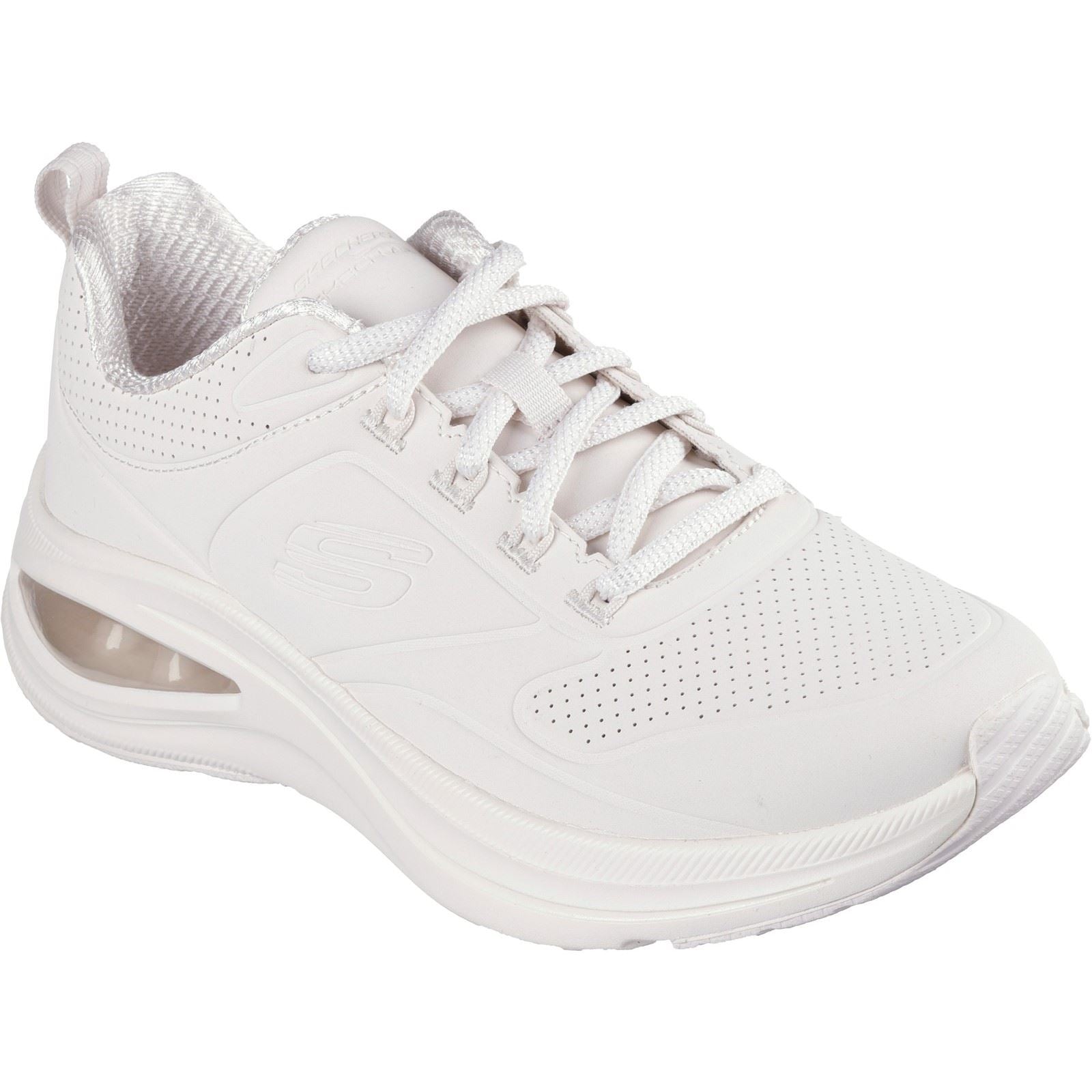 Skechers Skech-Air Meta Extraordinaire Baskets Pour Femmes En Blanc Cassé Synthétique