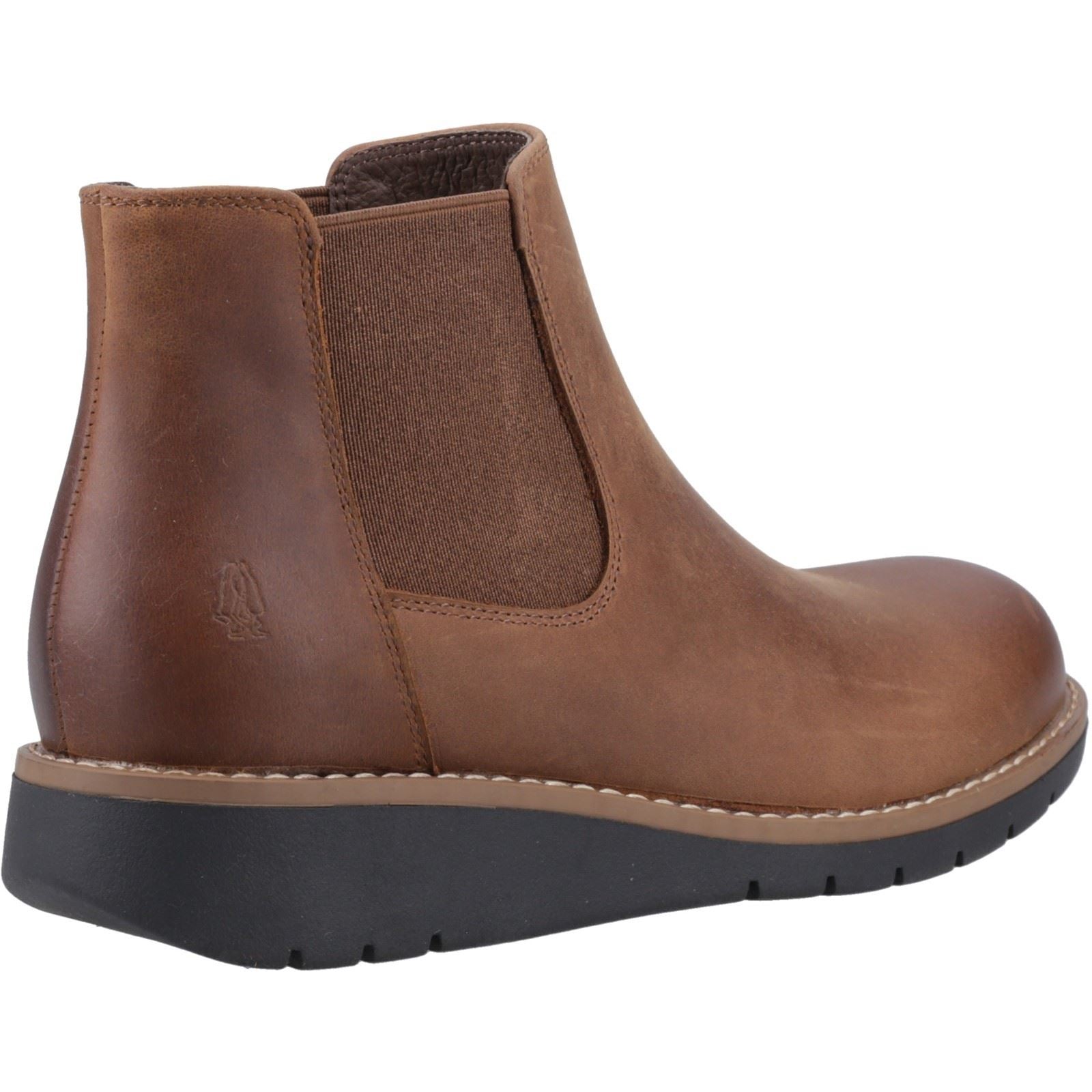 Hush Puppies Leonie Bottes Chelsea Plates Pour Femmes En Cuir Marron