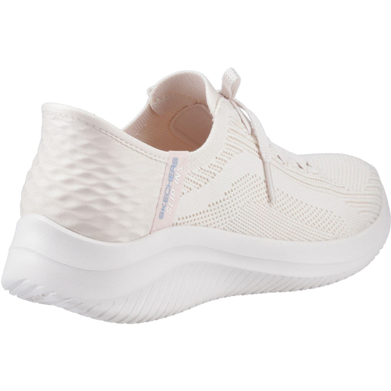 Skechers Ultra Flex 3.0 Brilliant Path Baskets Naturelles Pour Femmes En Textile