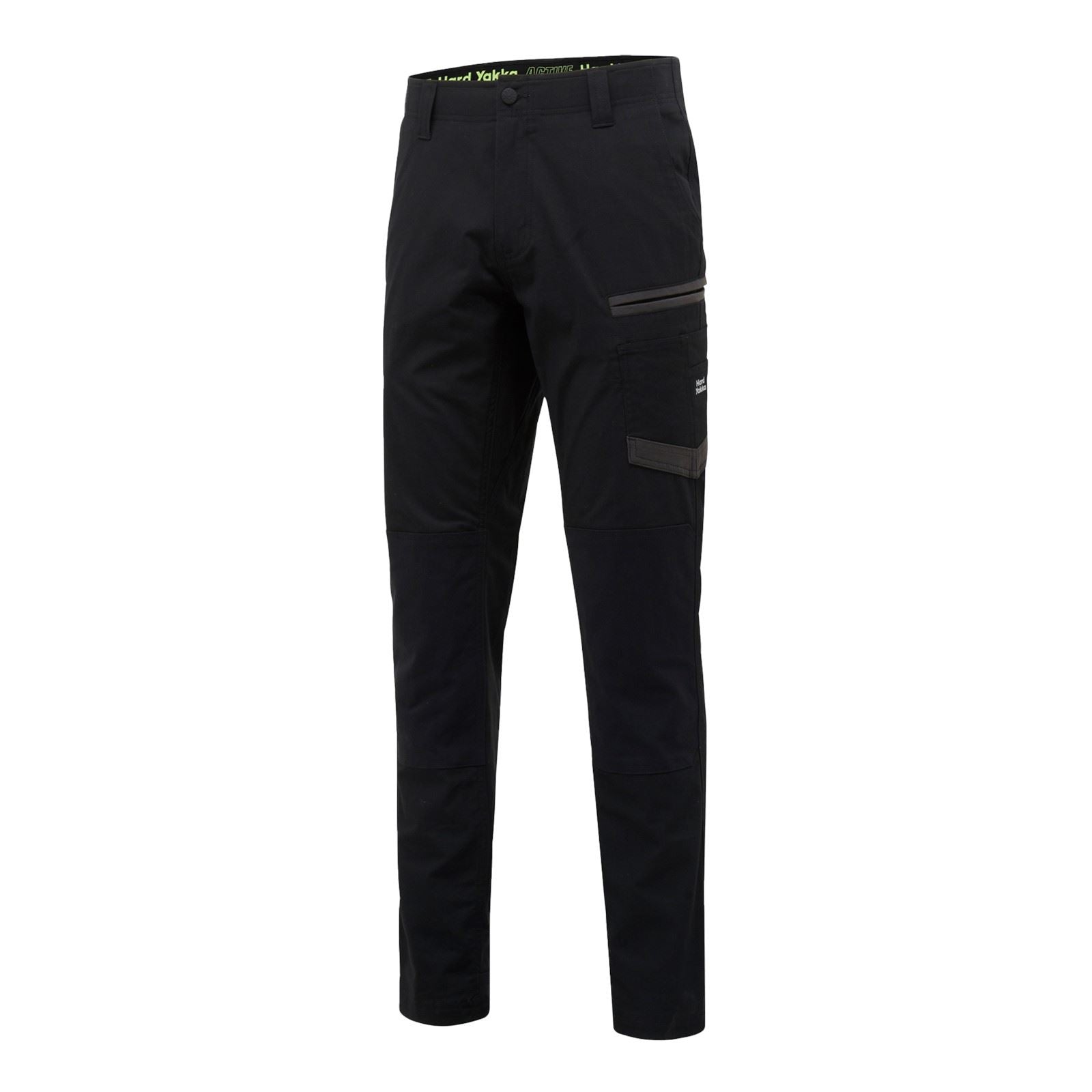 Hard Yakka Raptor Active Pantalons Noirs En Coton Pour Hommes - Extérieur