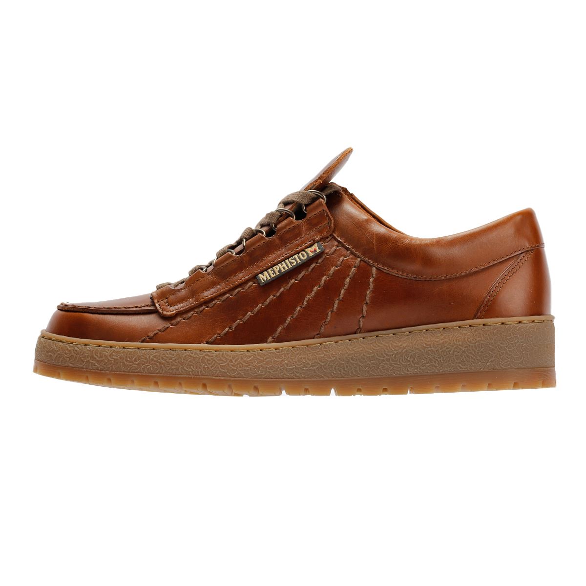 Mephisto Rainbow Heritage 4778 Chaussures En Cuir Pour Hommes Brunes À Lacets