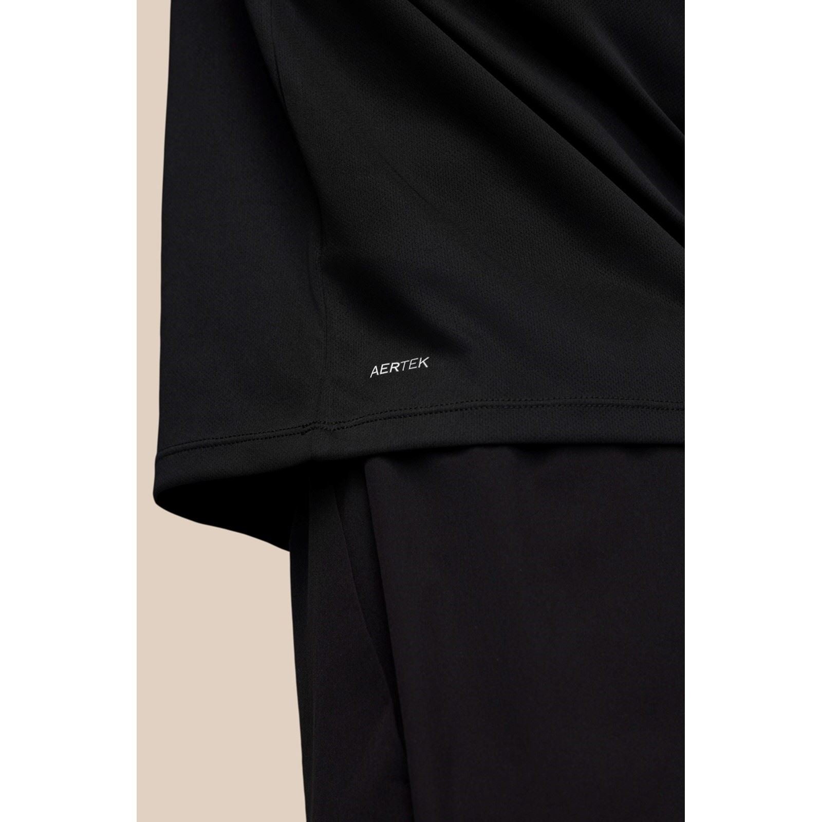 Castore Adapt Training 1/4 Zip Top T-Shirts De Sport Actifs Pour Hommes En Polyester Noir