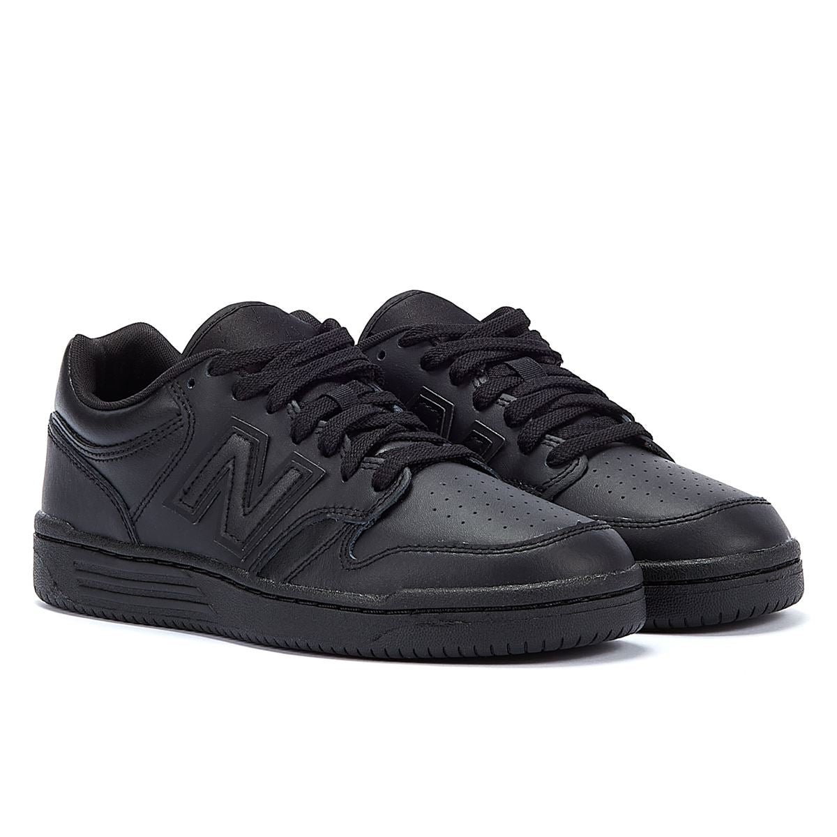 New Balance 480 Baskets En Cuir Noir