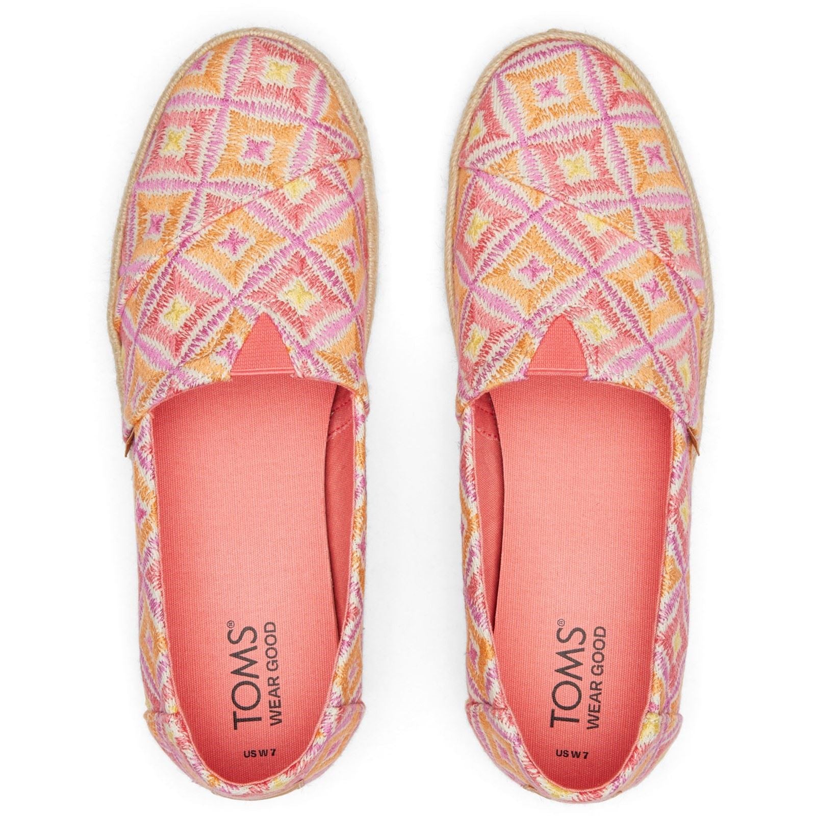 TOMS Alpargata Rope 2.0 Espadrilles En Polyester Pour Femme Rose Shell