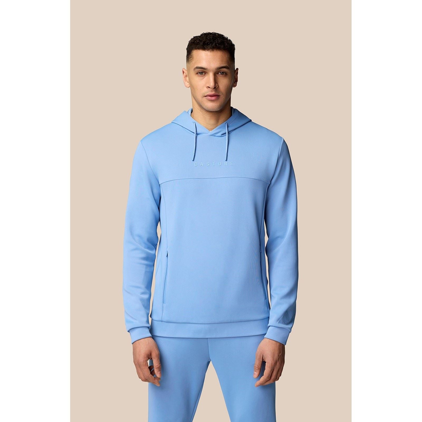 Castore Scuba Hoody Hoodies Bleus En Polyester Pour Hommes