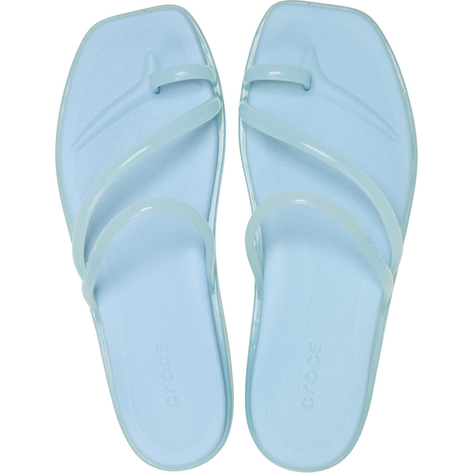 Crocs Miami Jely Toe Loop Sandales Sky Blue Pour Femmes En Eva