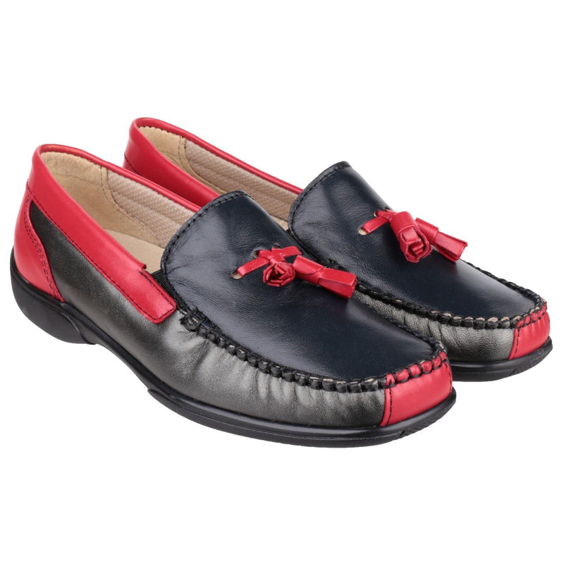 Cotswold Biddlestone Mocassins Multi En Cuir Pour Femmes