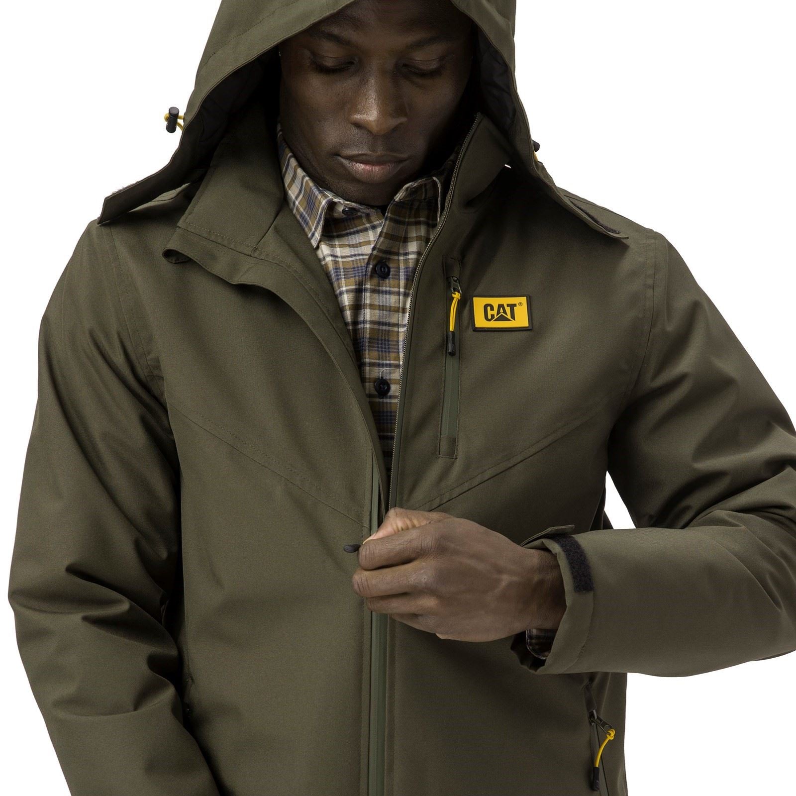 Caterpillar Lightweight Insulated Veste Doudoune Verte Pour Homme