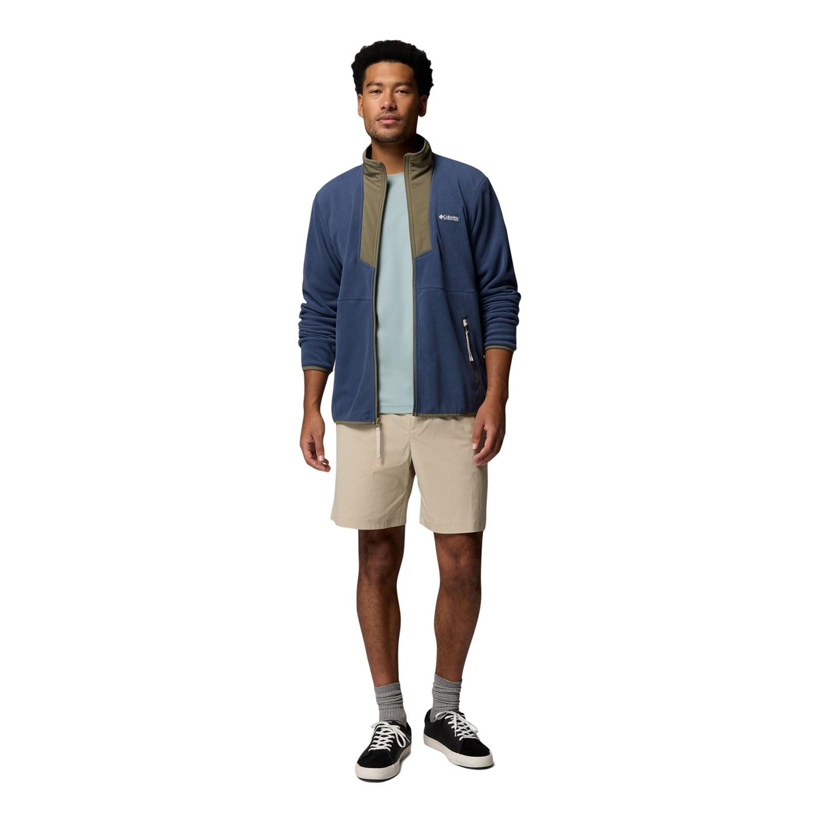 Columbia Sequoia Grove Full Zip Veste En Polaire Bleue Pour Homme