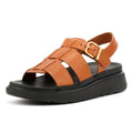 FitFlop GEN-FF Fisherman Sandales En Cuir Pour Femmes, Marron