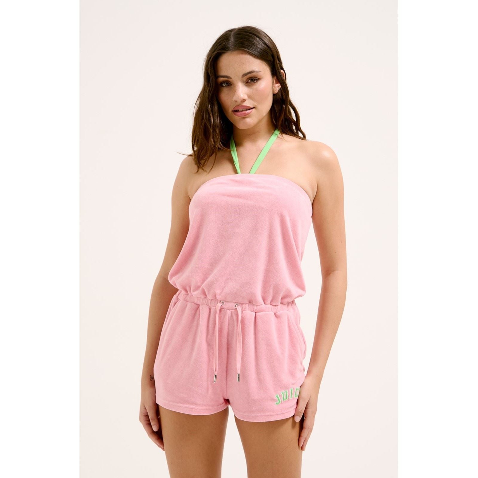 Juicy Couture RONJON ROMPER Salopettes Roses En Coton Pour Femmes