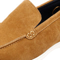 Ben Sherman Amarillo Chaussures Loafers Pour Hommes En Daim Marron