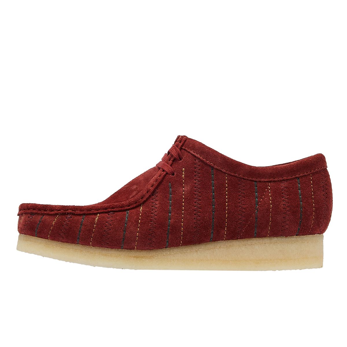 Clarks Originals Chaussures À Lacets Pour Hommes En Cuir Bordeaux Originals Wallabee.