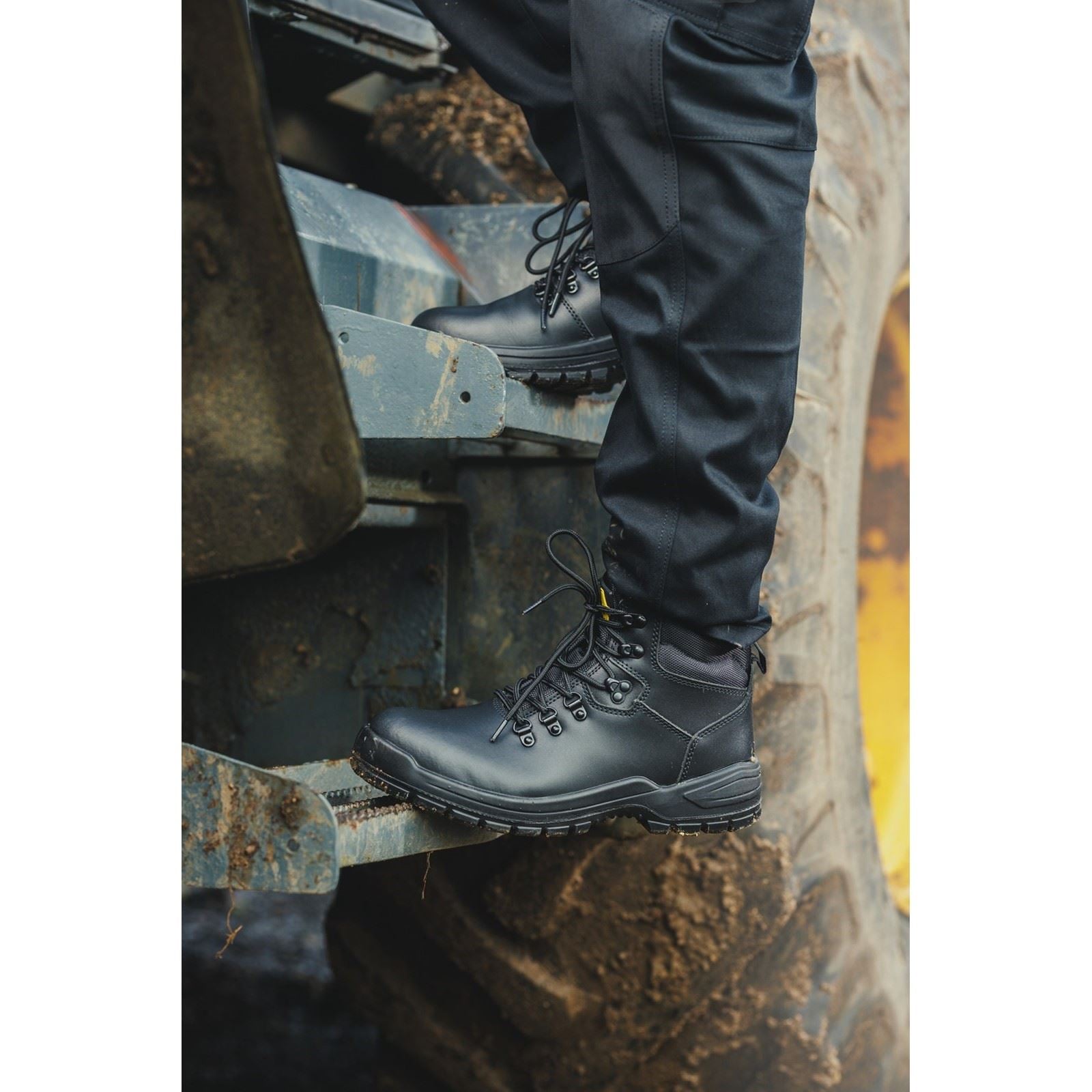 Amblers Safety Bottes De Sécurité Noires En Cuir Deux Cent Cinquante-Huit