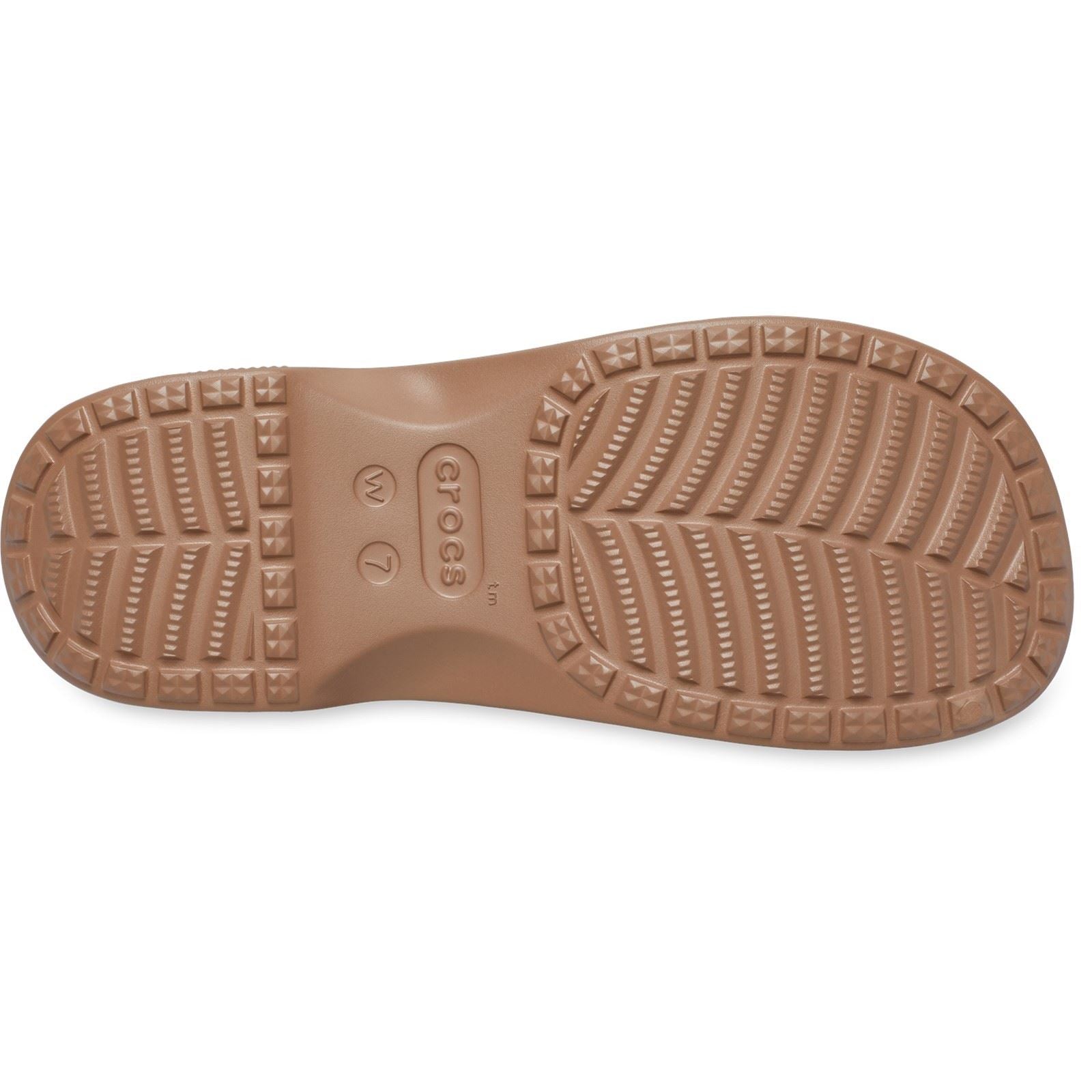 Crocs Classic Cross Strap Sandales En Chocolat Au Lait Pour Femme En Thermoplastique