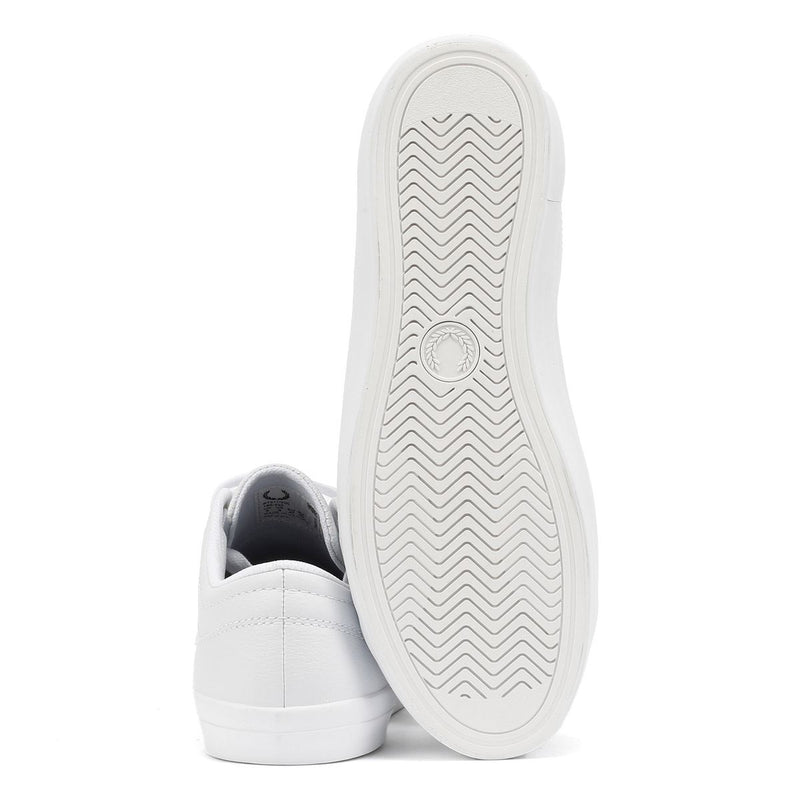 Fred Perry Baseline Baskets Blanches En Cuir Pour Hommes