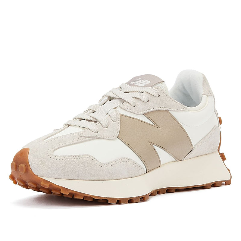 New Balance 327 Baskets Blanches En Bois Flotté