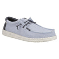 HEYDUDE Wally Coastline Chaussures Bateau Blanches En Toile Pour Hommes