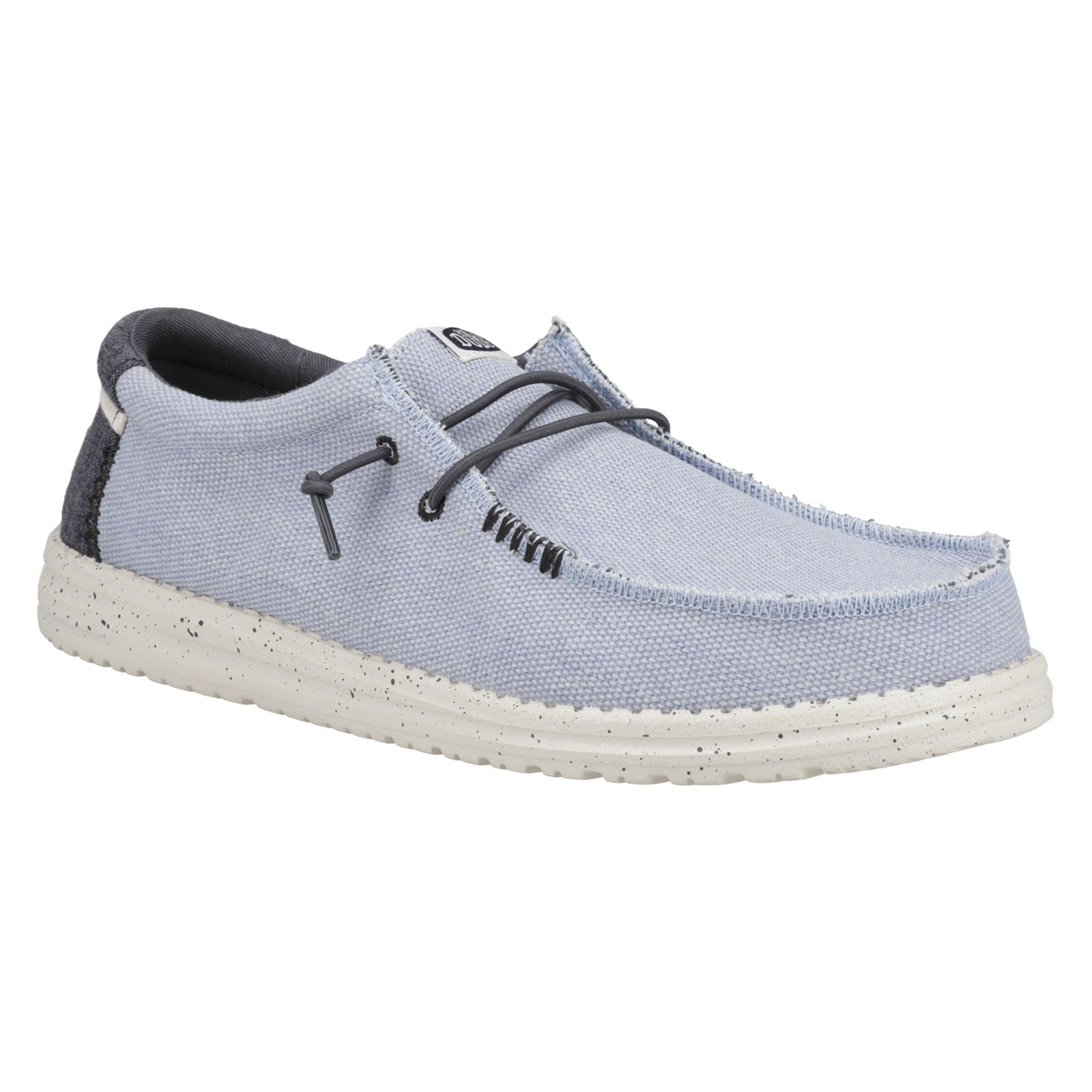 HEYDUDE Wally Coastline Chaussures Bateau Blanches En Toile Pour Hommes
