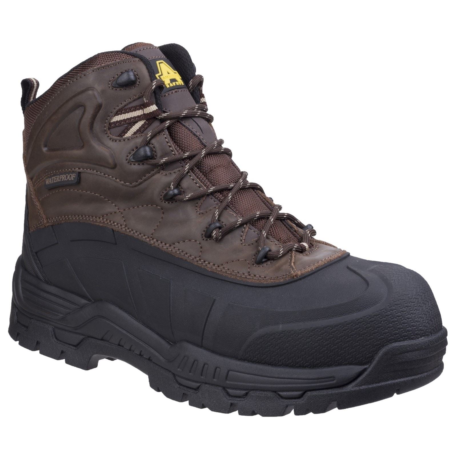 Amblers Safety Bottes De Sécurité En Caoutchouc/Cuir Marron Fs430 Orca
