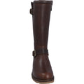 Hunter Iona Bottes Marron En Cuir Pour Femmes