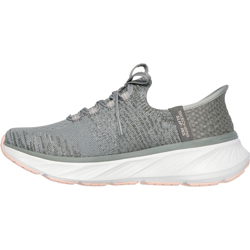 Skechers Edgeride Impression Chaussures De Sport Pour Femmes En Textile Vert/Orange