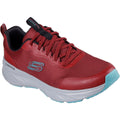Skechers Edgeride Rekze Chaussures De Sport Homme En Textile Bordeaux/Gris