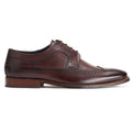 Base London Havisham Chaussures Derby En Cuir Pour Hommes Marron