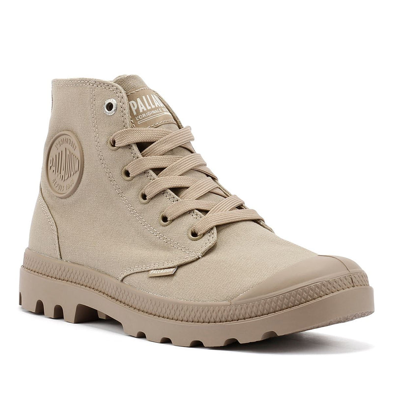 Palladium Pampa Hi Mono Chrome Chaussures En Toile Kaki