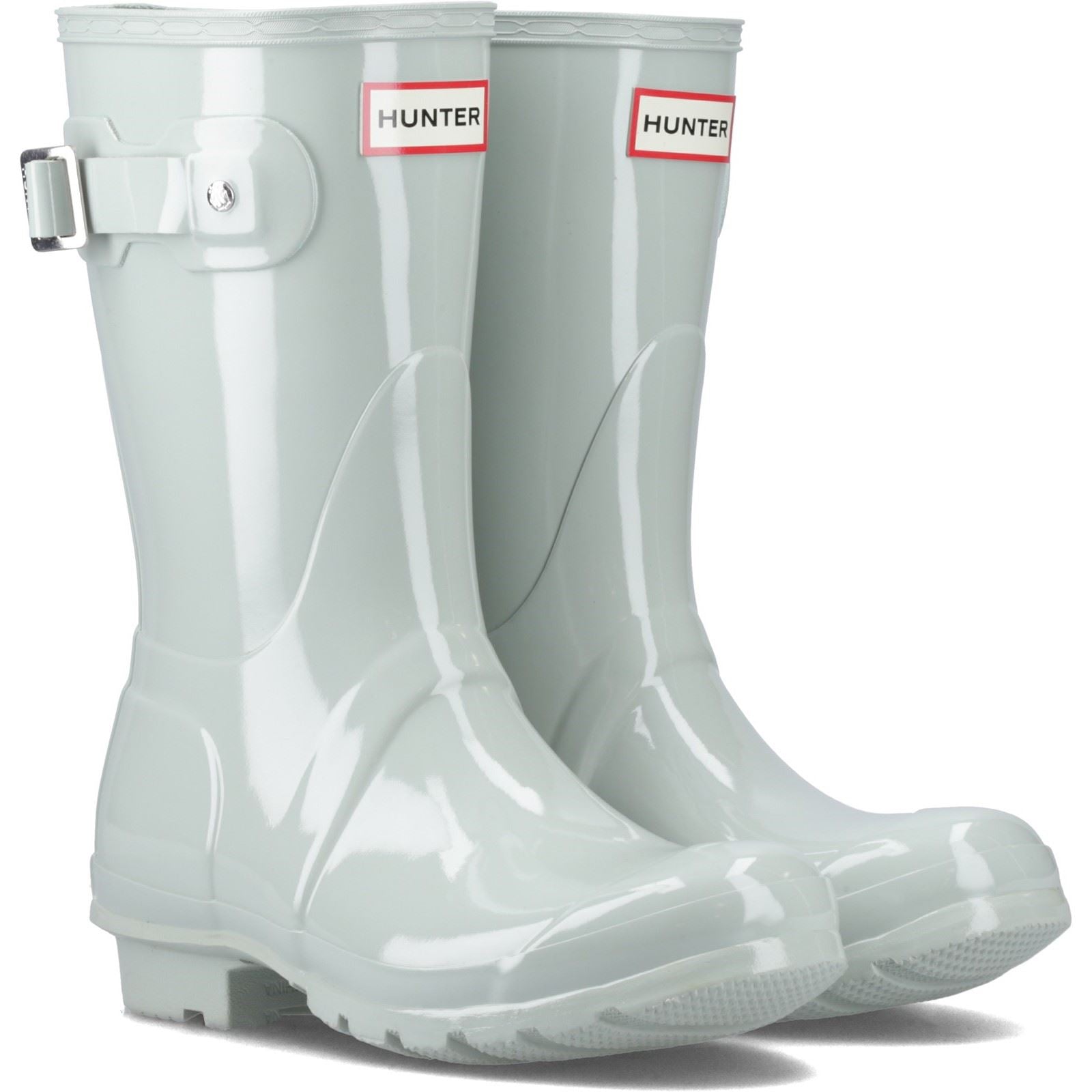Hunter Original Short Bottes En Caoutchouc Pour Femmes De Couleur Vert D'eau