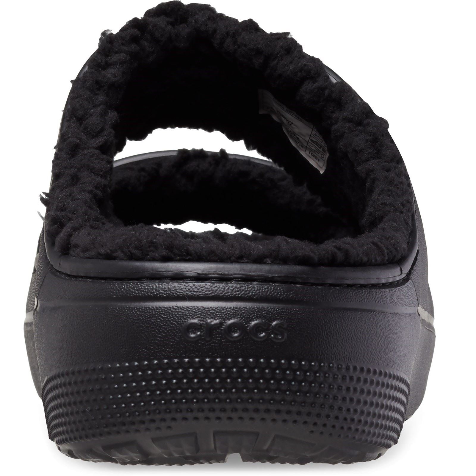 Crocs Classic Cozzzy sandales noires pour femme en thermoplastique