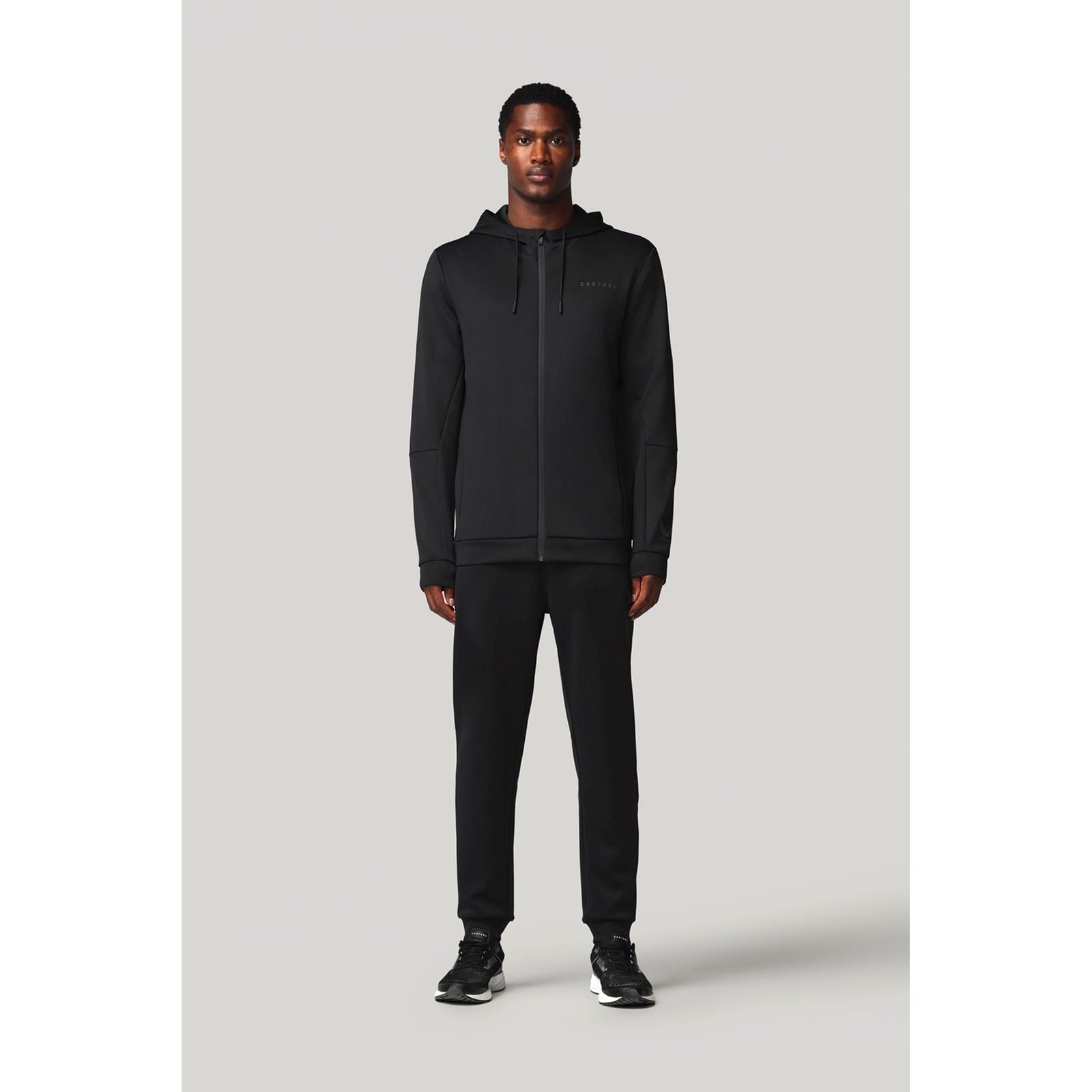 Castore Flex Full Zip Sweat À Capuche Noir Pour Homme