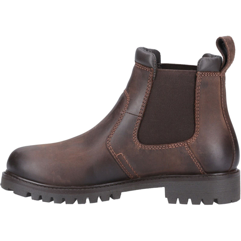 Cotswold Pamington Bottes Chelsea Plates Pour Femmes En Cuir Marron