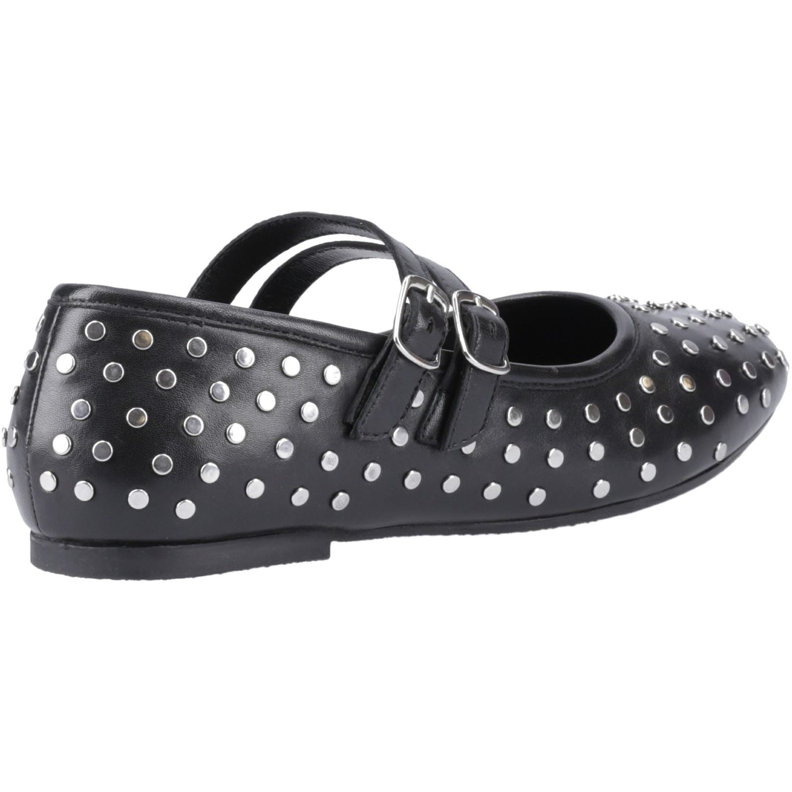 Hush Puppies Nixie Chaussures Noires Pour Femmes En Cuir
