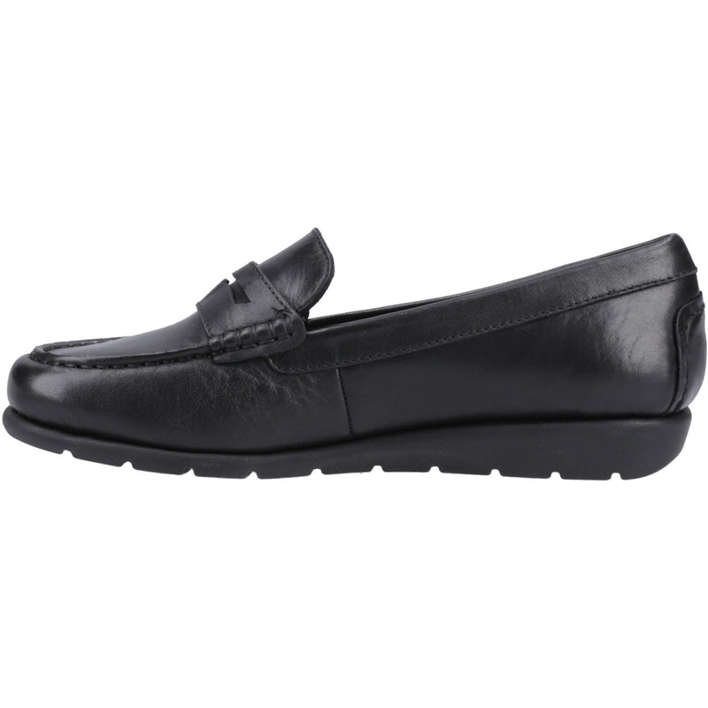 Hush Puppies Shelby Mocassins Noirs Pour Femmes En Cuir