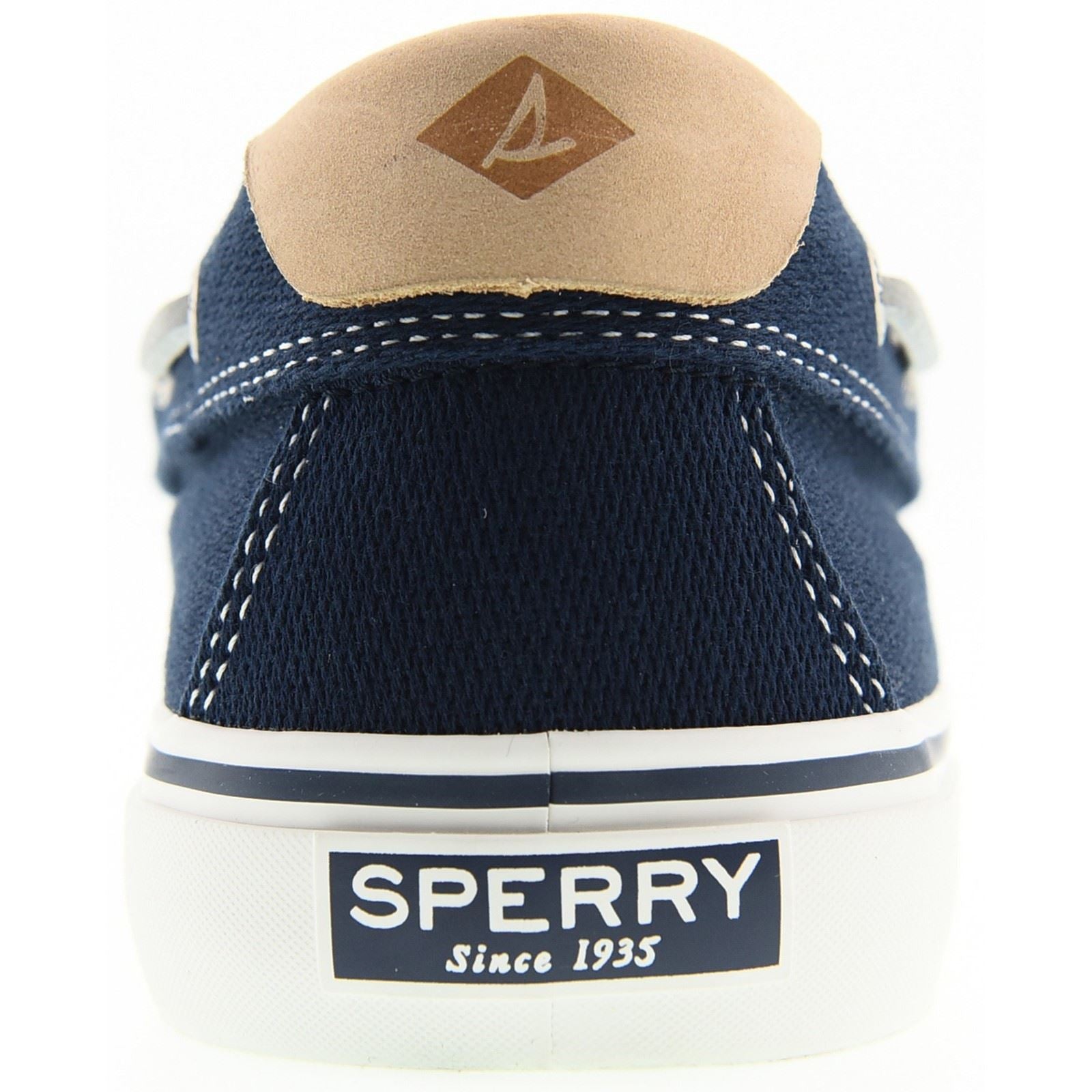 Sperry Helm 2-Eye Chaussures Bateau En Textile Pour Hommes, Bleu Marine