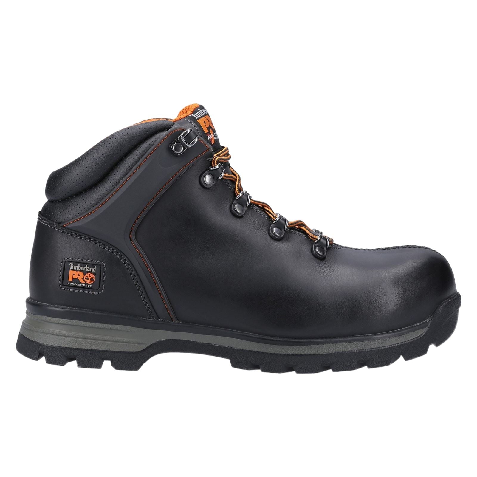 Timberland Pro Bottes De Sécurité En Cuir Noir Splitrock Ct Xt