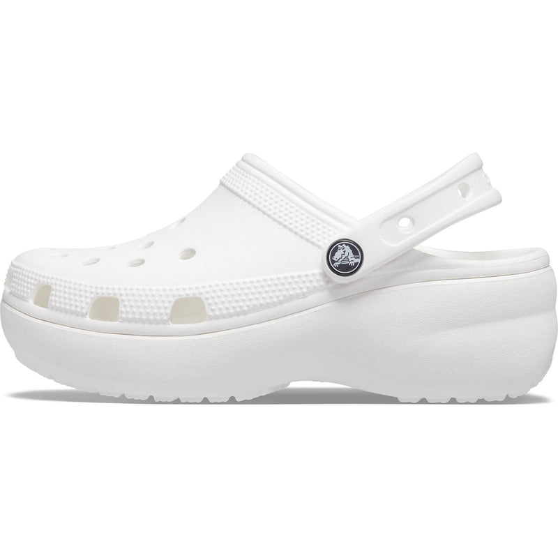 Crocs Classic Platform Sabots blancs pour femme en thermoplastique