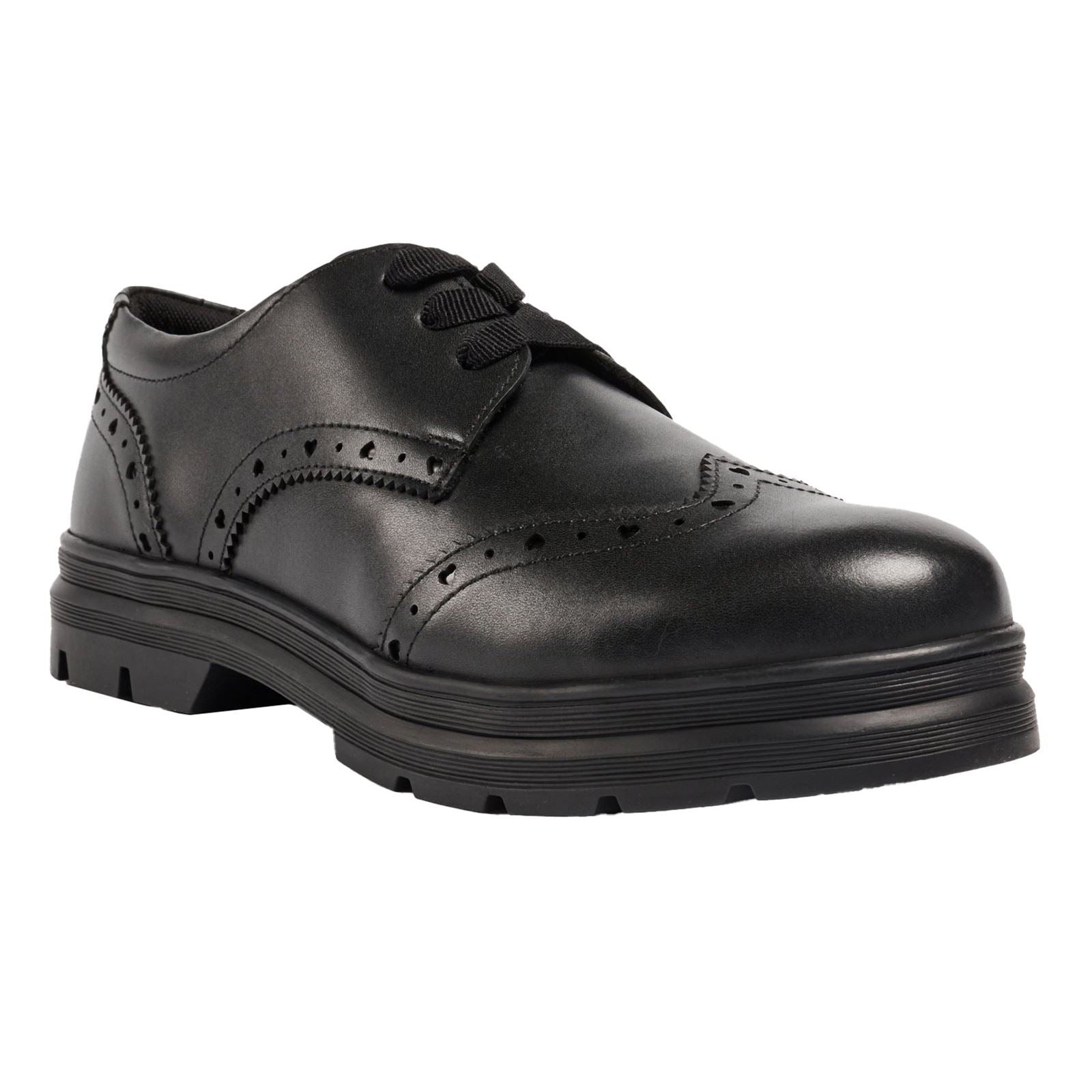 Pod Fiona Chaussures Noires Pour Filles En Cuir