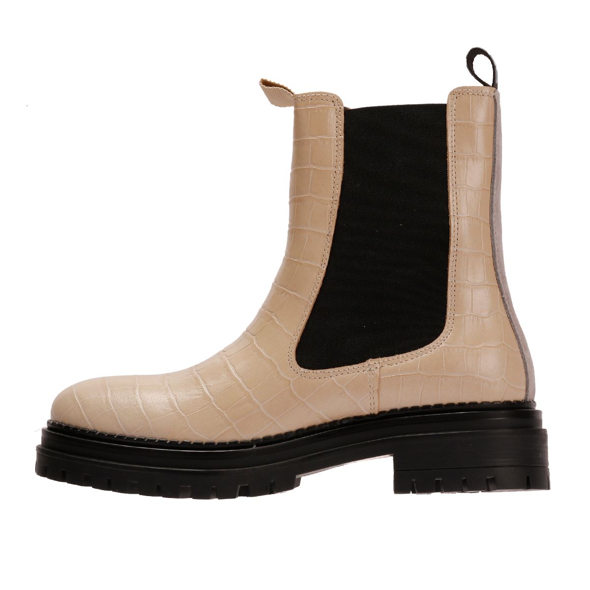 Osprey London The Huckleberry Bottes Blanches En Cuir Pour Femmes