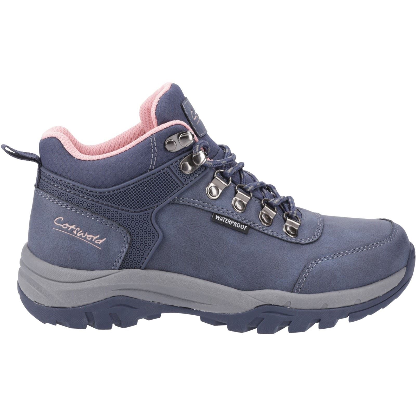 Cotswold Overbury Bottes De Randonnée Pour Femmes En Polyuréthane, Bleu Marine