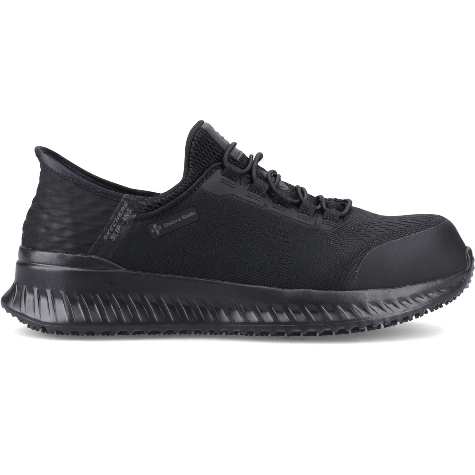 Skechers Workwear Tilido Fletchit CT Baskets De Sécurité Noires Pour Hommes En Textile